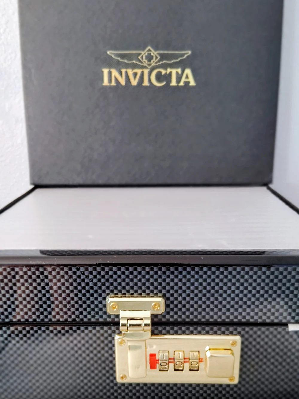 Invicta Black and Silver Moon Dial Celestial Astelis Watch